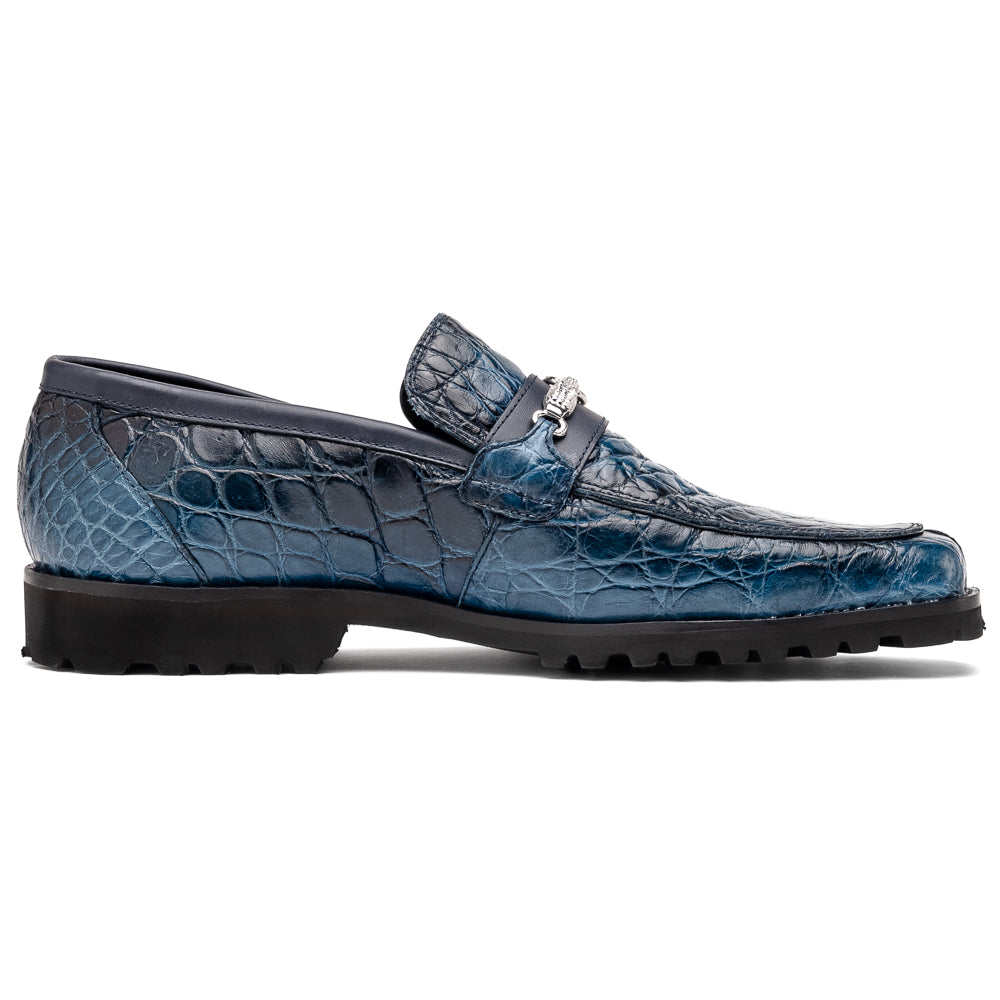 Mauri 4894/7 Debonair Alligator/ Nappa Loafers Blue Dirty/ Wonder Blue - Image 2