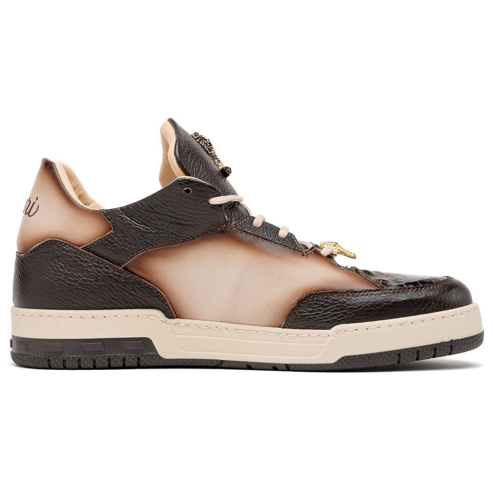 Mauri 8423 Baby Crocodile & Nappa Sneakers Sport Rust / Dune Dirty Gold - Image 2