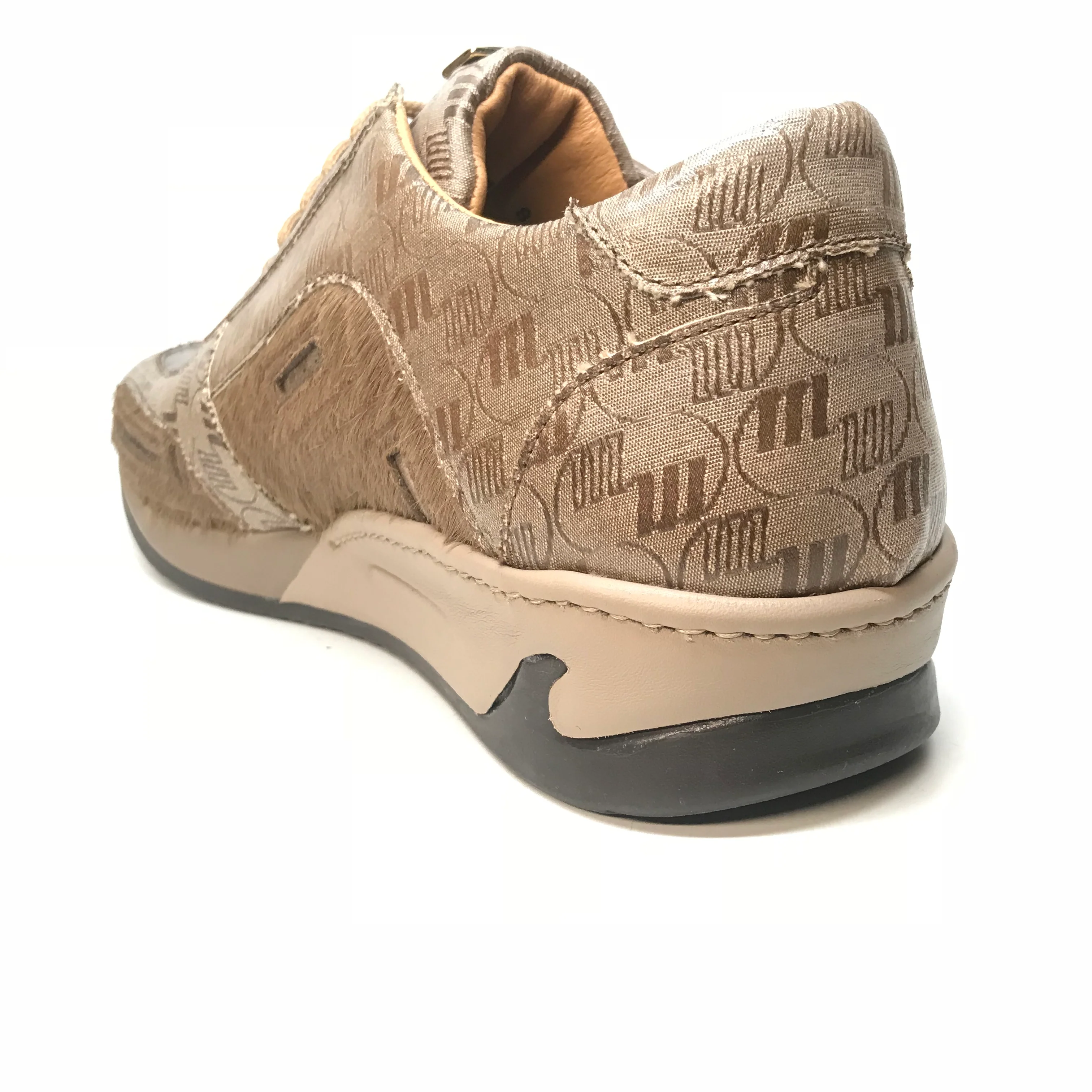 Mauri 8587 Beige Pony Baby Crocodile Sneakers - Image 5