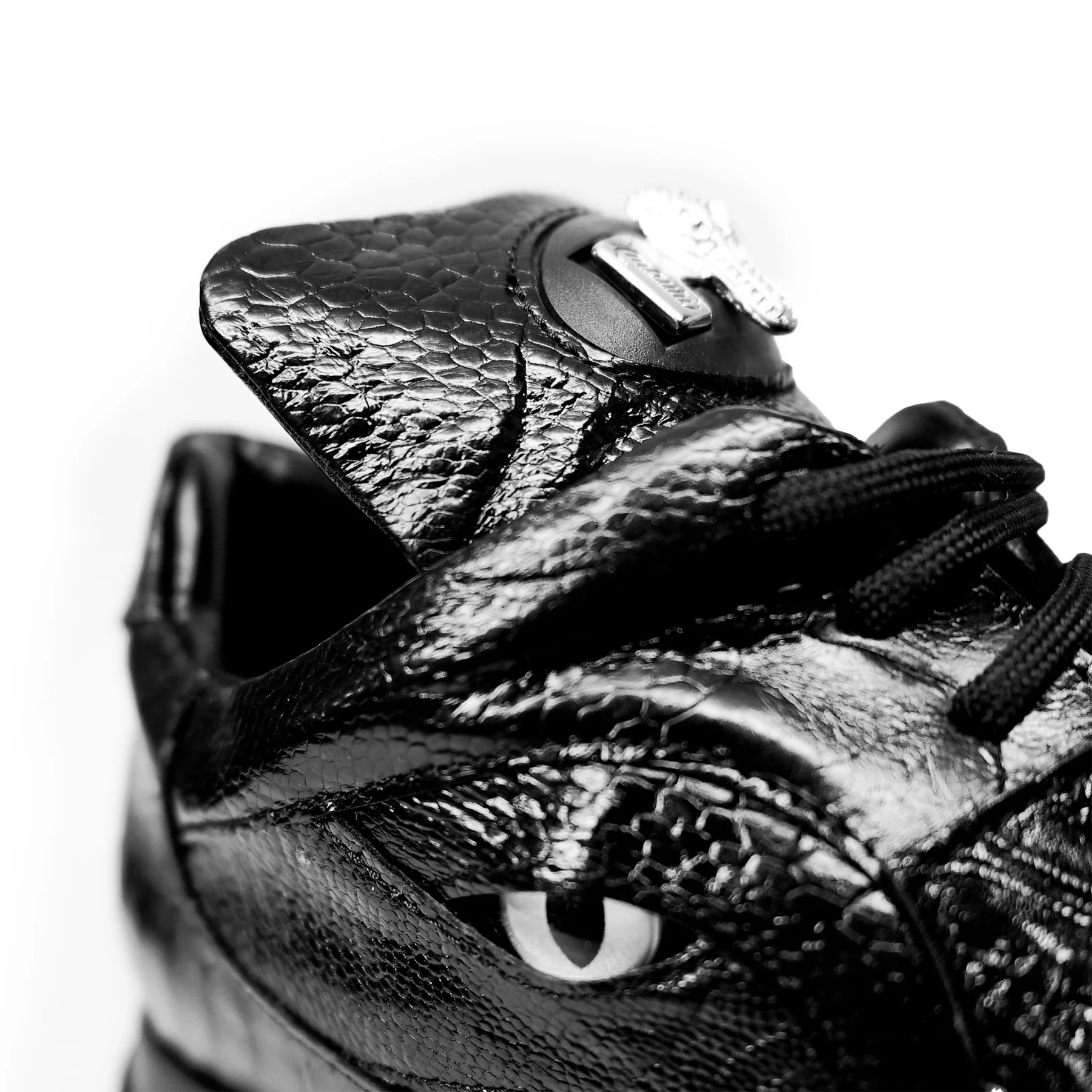 Mauri 8596 Black Hornback Alligator Sneakers - Image 2