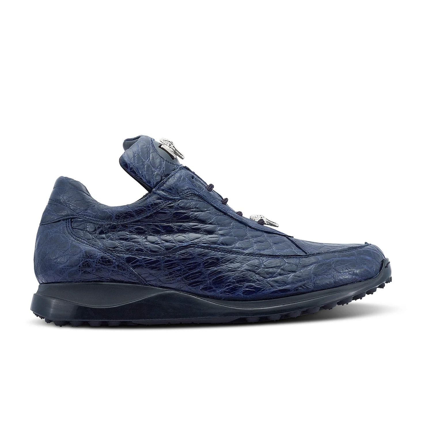 Mauri 8900/2 Wonder Blue Alligator Sneakers - Image 2