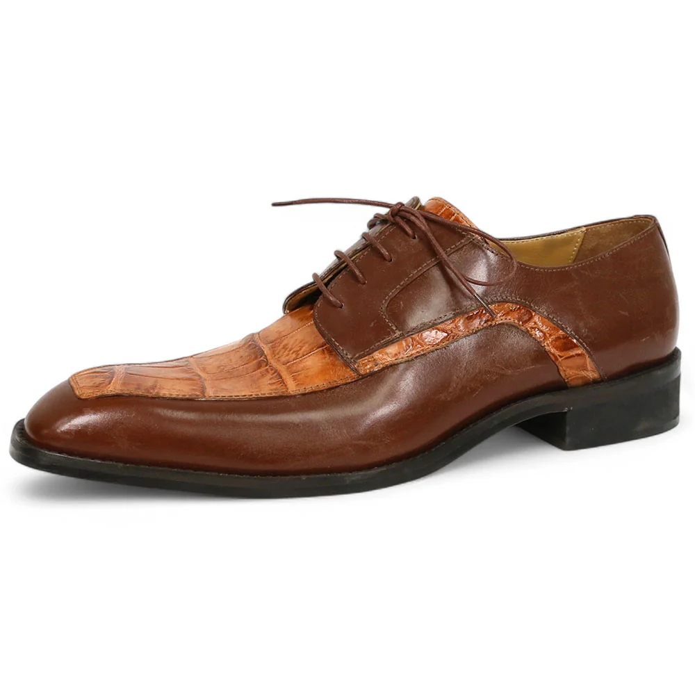 Mauri Arsenal 4642/9 Gold Calfskin/Alligator Shoes