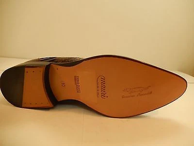 Mauri Chocolate Crocodile/Ostrich Leg Dress Loafers 42861 - Image 3