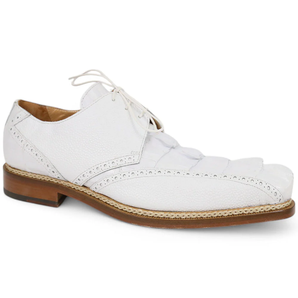 Mauri Don 2670/2 White Hornback/Pebble Grain Dress Shoes