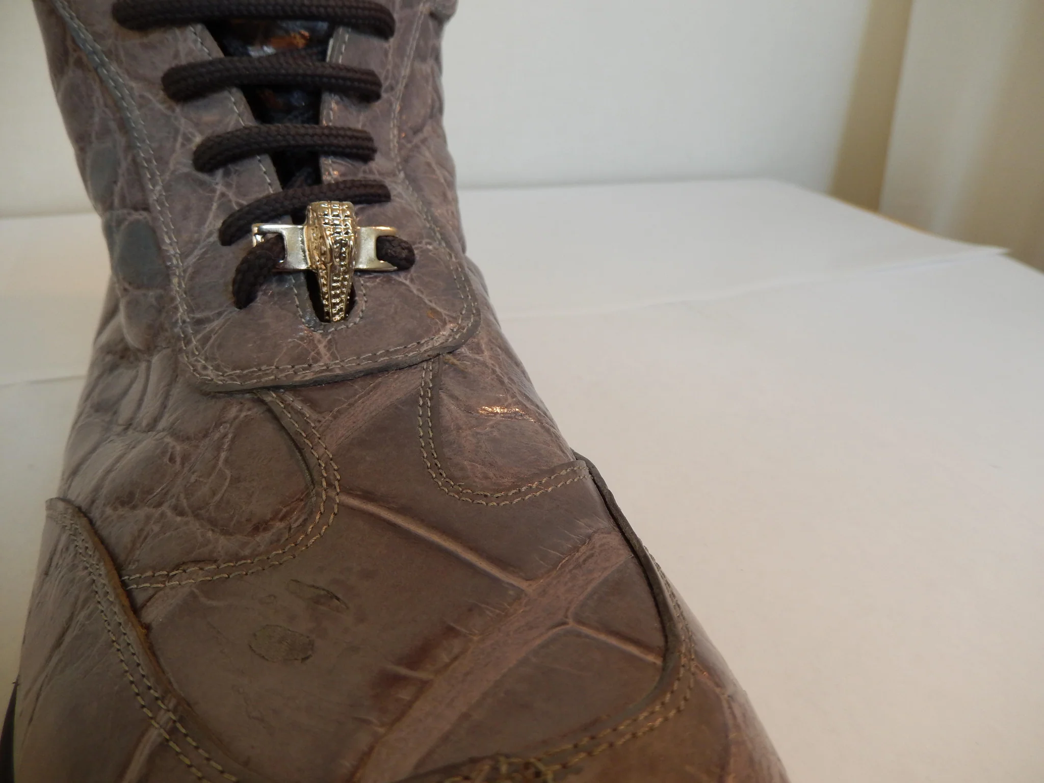 Mauri Hi-top All-Over Alligator Lace Up Sneakers 8611 - Image 3