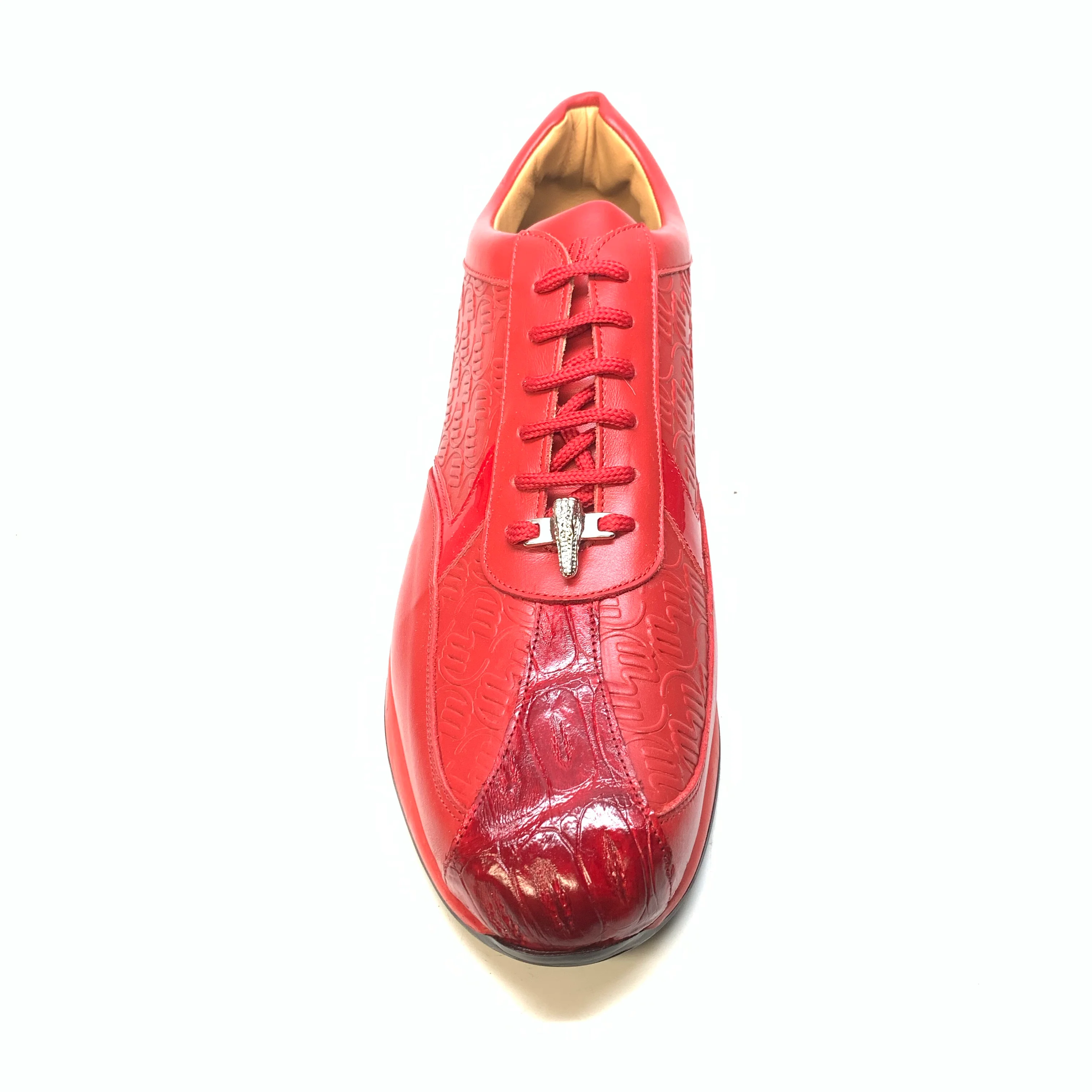 Mauri M770 Red Crocodile Sneakers - Image 6
