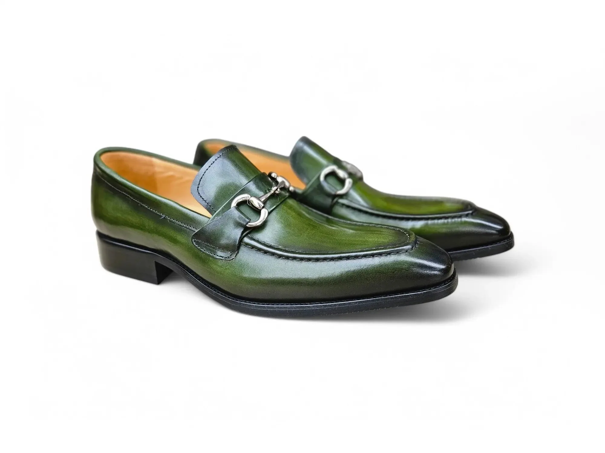 Men's Burnished Signature Buckle Loafer - Image 14