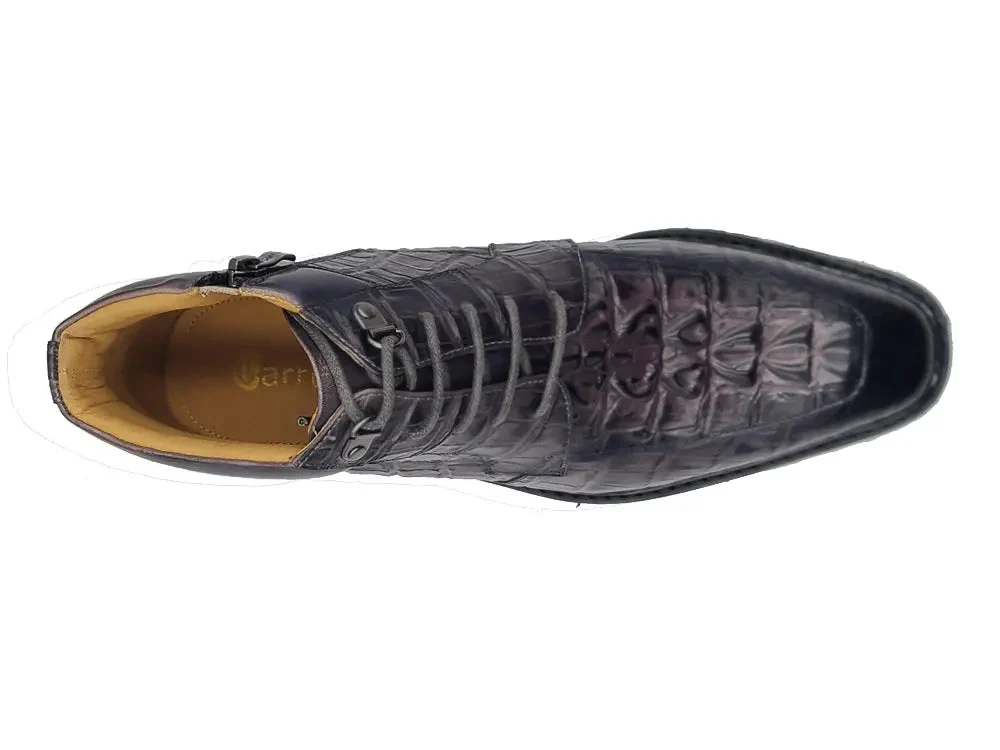 Men's Lace-up Boots Alligator Embossed - Image 9