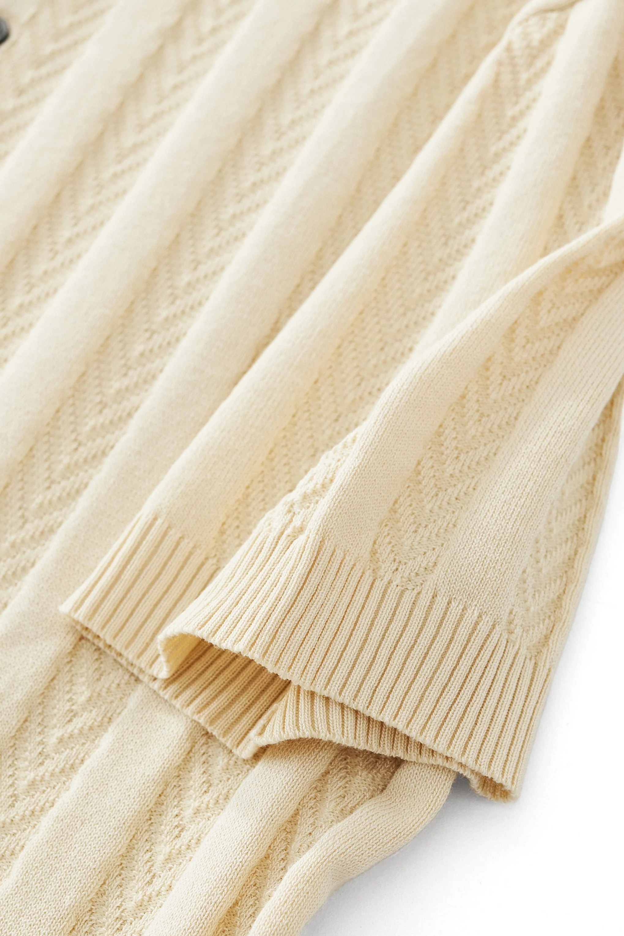 MetroLine Button Knit Polo KHAKI - Image 6