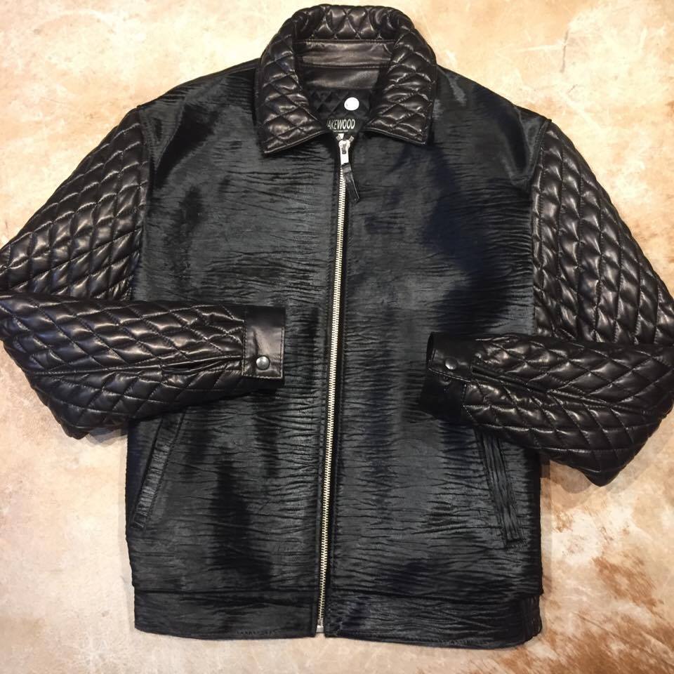 Kashani Midnight Black Quilted Full Pony Bomber Jacket - Image 4