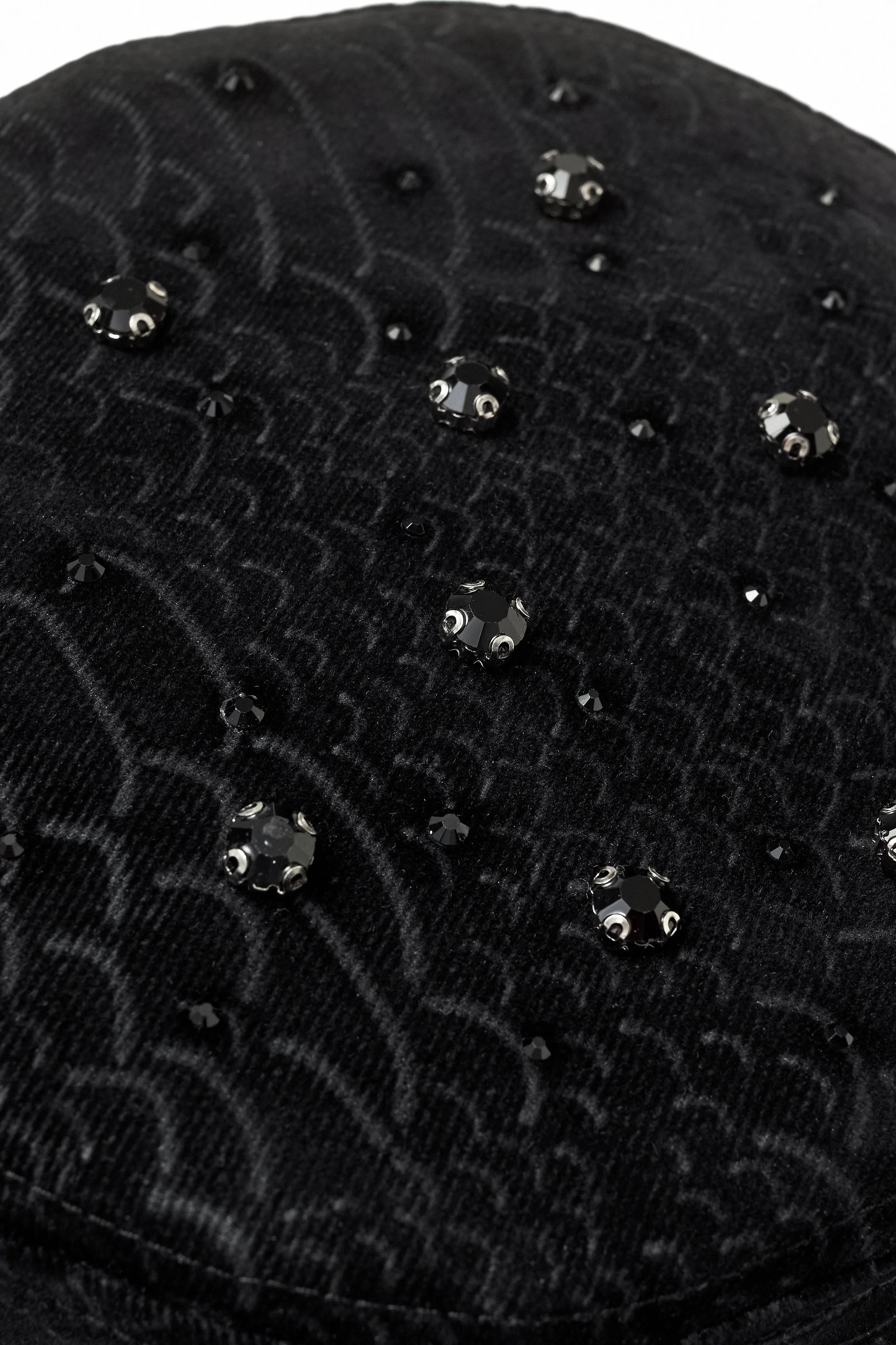 Midnight Serpent Rhinestone - Century Penthouse Hat BLACK - Image 7