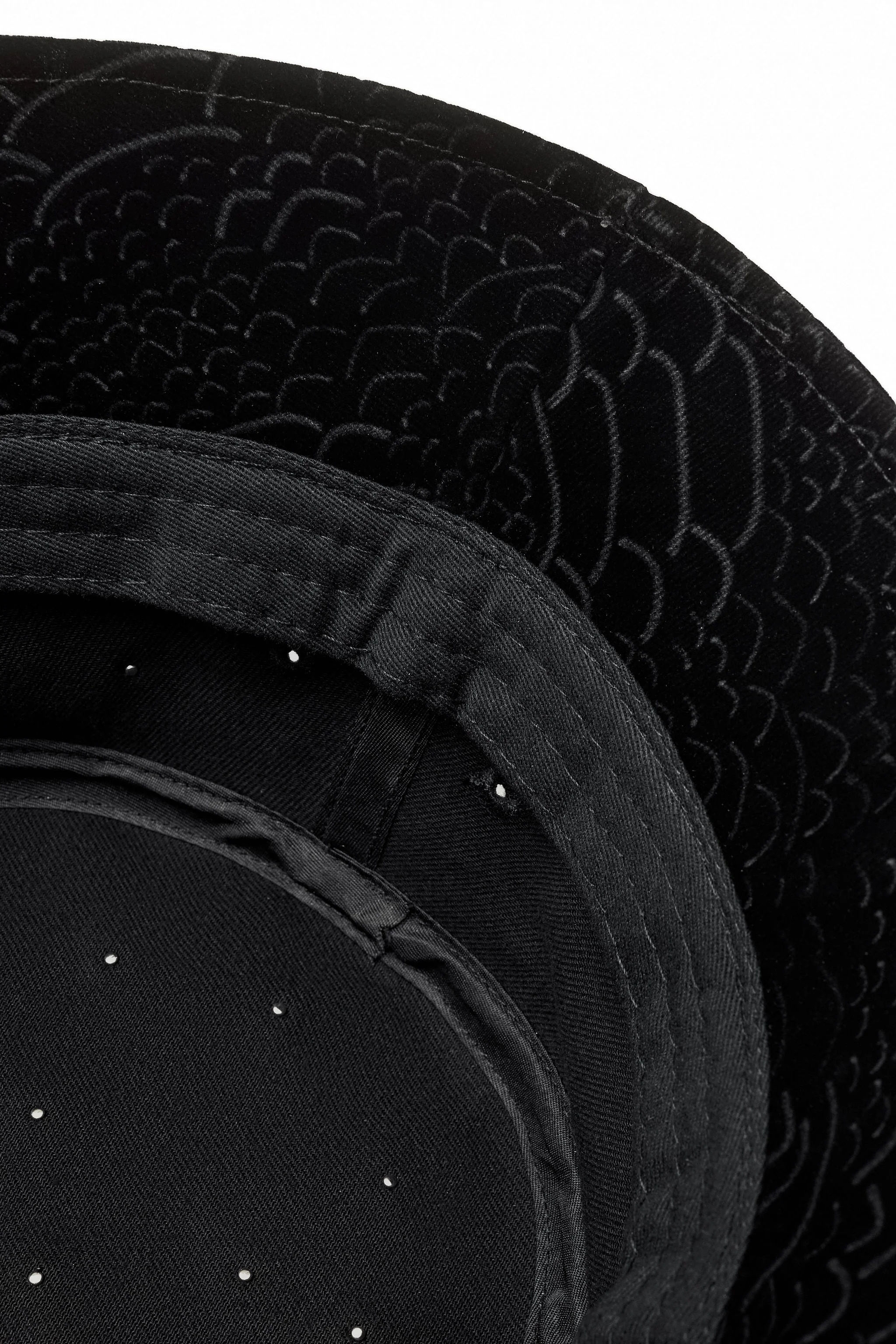 Midnight Serpent Rhinestone - Century Penthouse Hat BLACK - Image 8