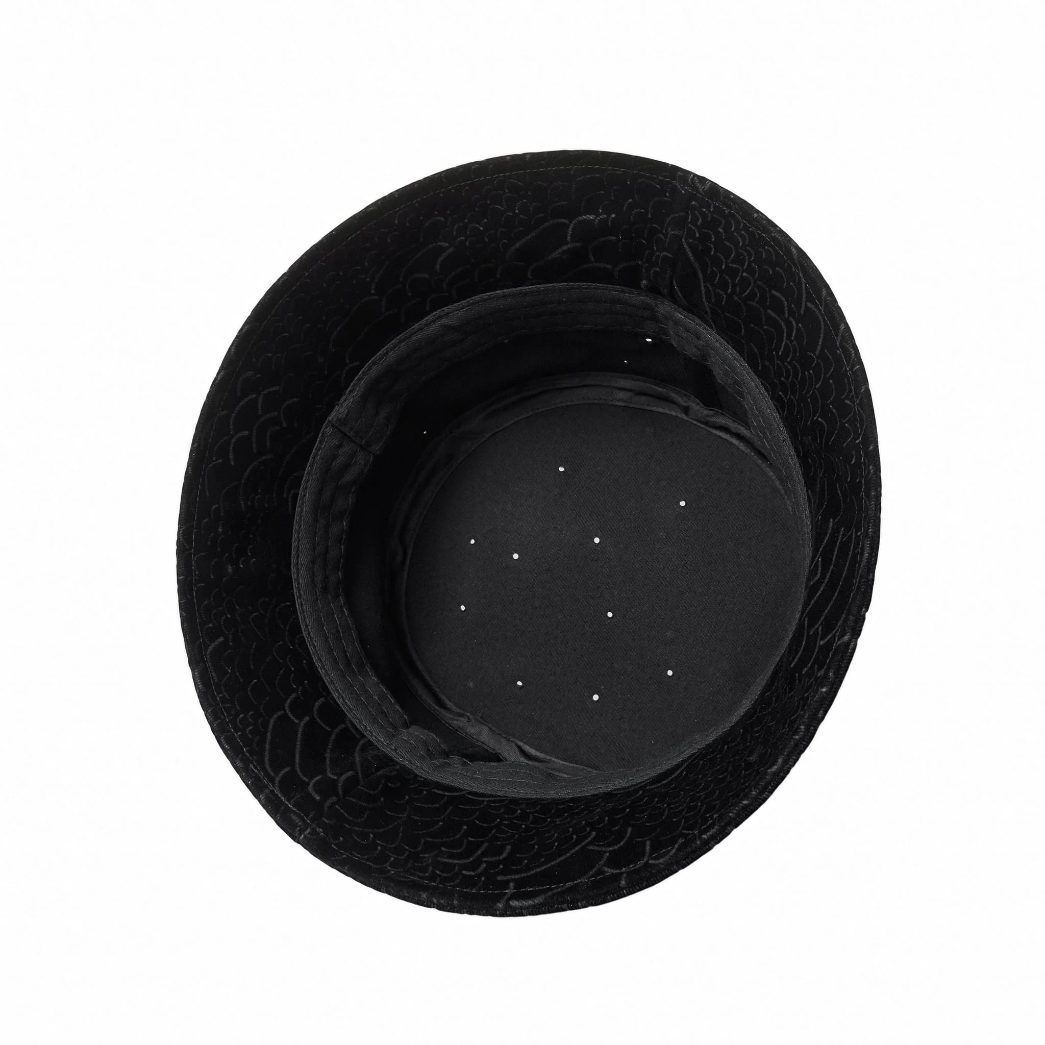 Midnight Serpent Rhinestone - Century Penthouse Hat BLACK - Image 9