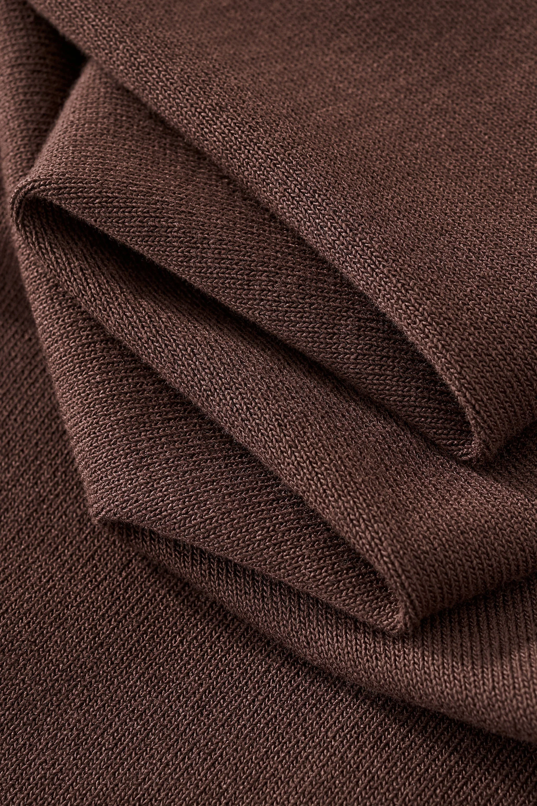 Milano Texture Knit Polo BROWN - Image 10