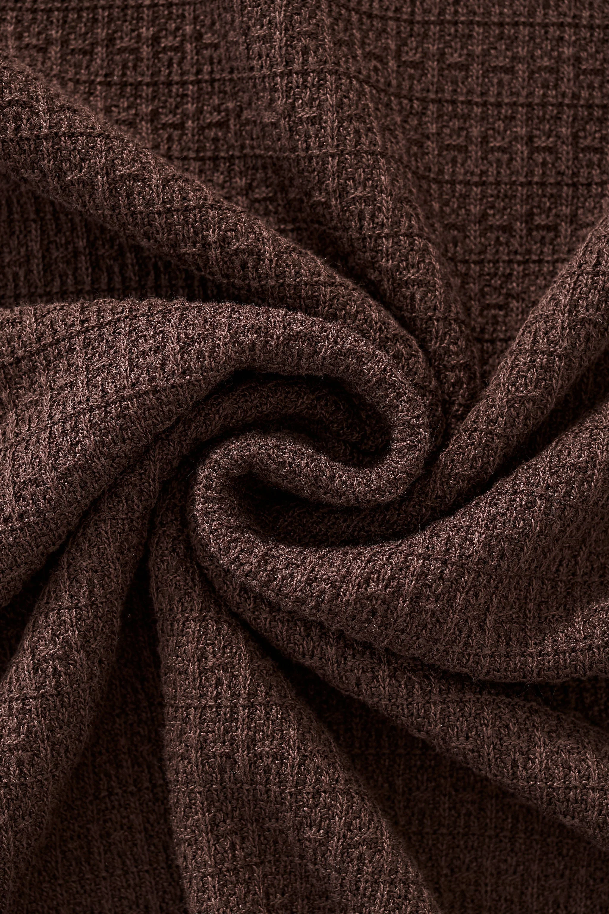 Milano Texture Knit Polo BROWN - Image 11