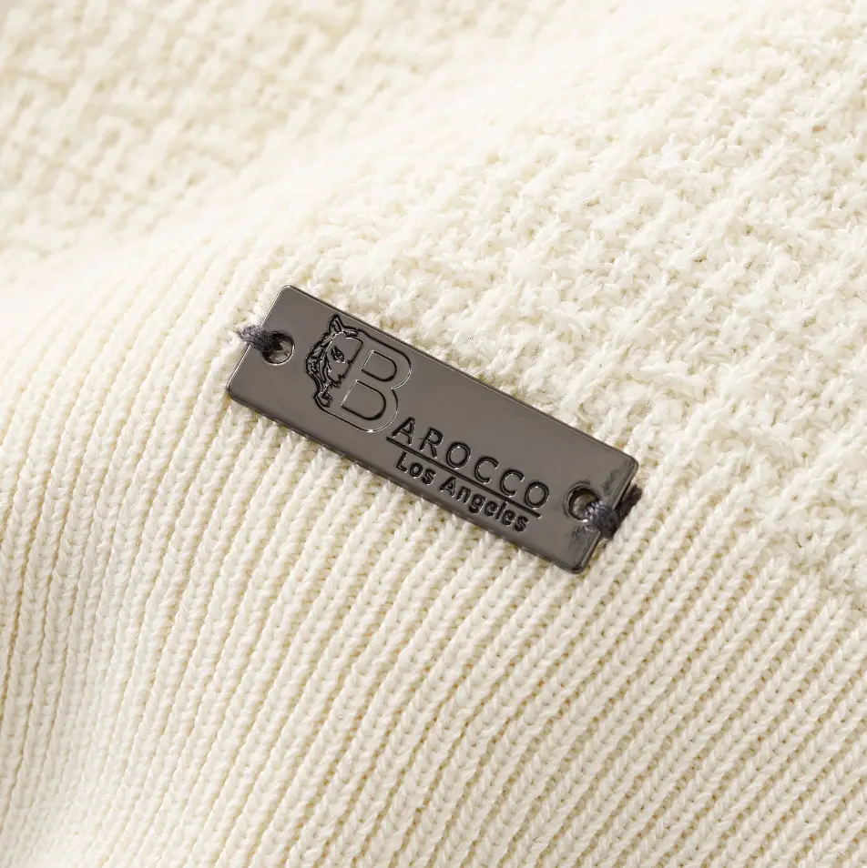 Milano Texture Knit Polo IVORY - Image 9