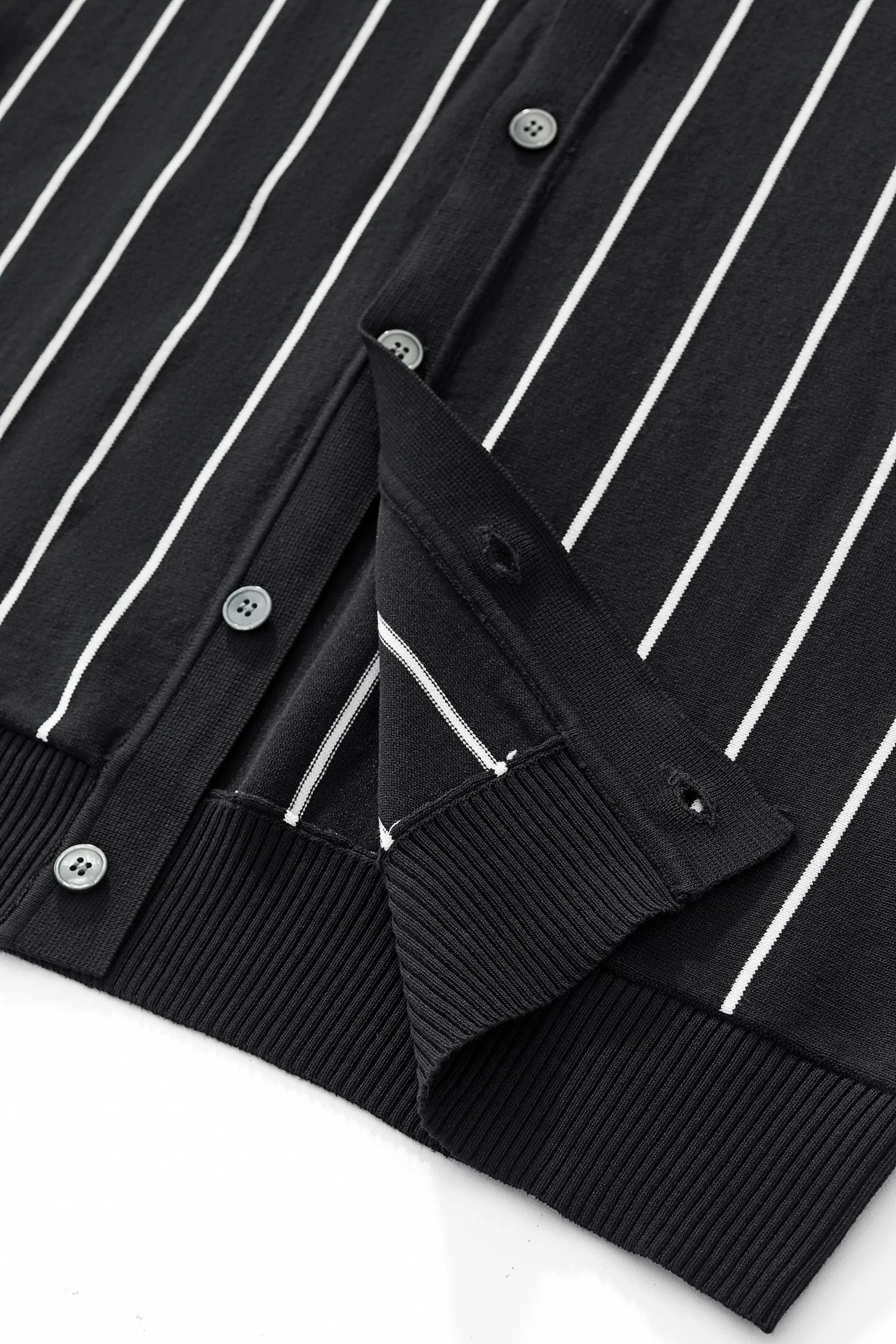 ModStripe Knit Shirt BLACK - Image 6