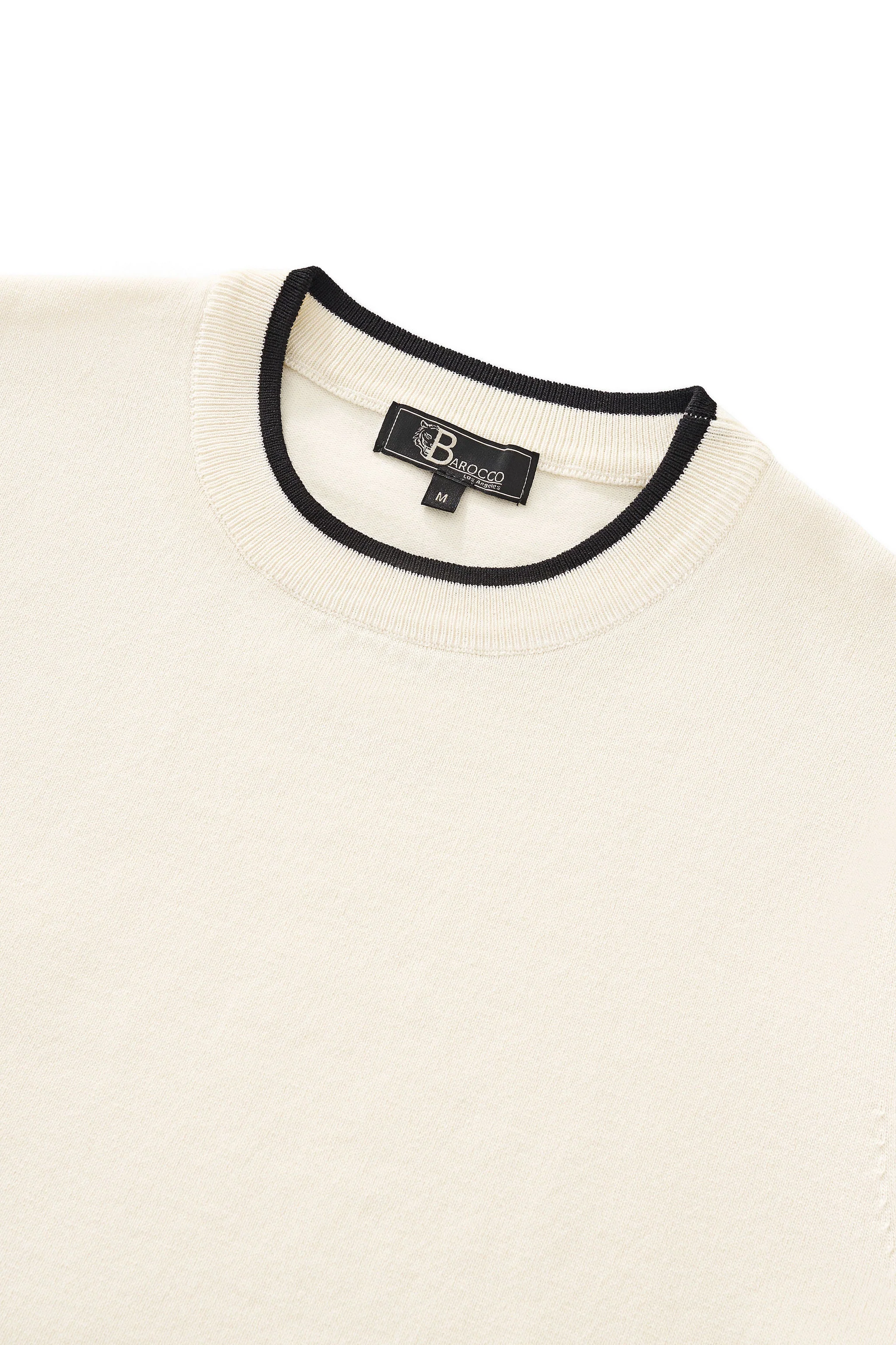 Monaco Trim Knit Tee WHITE - Image 4
