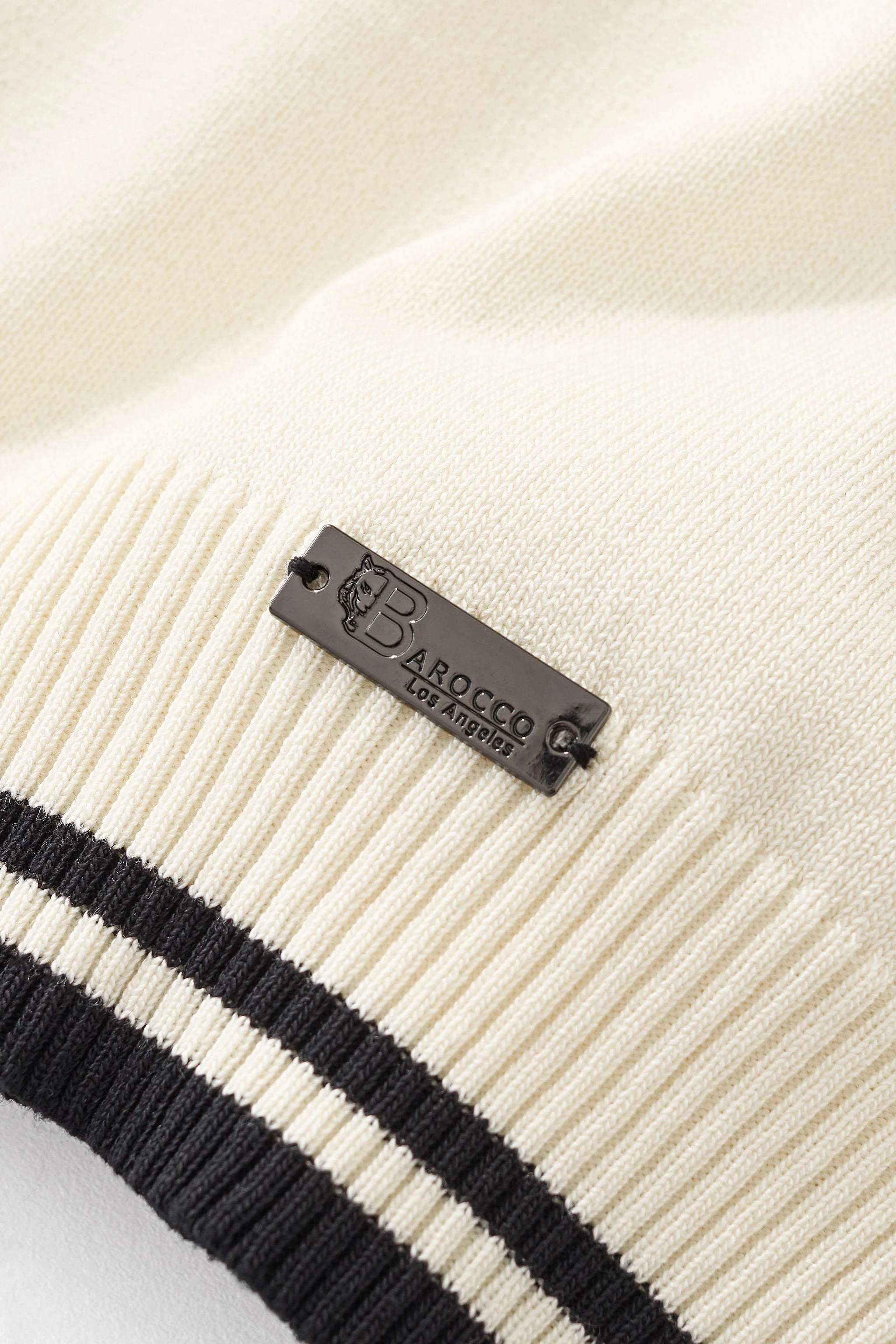 Monaco Trim Knit Tee WHITE - Image 8