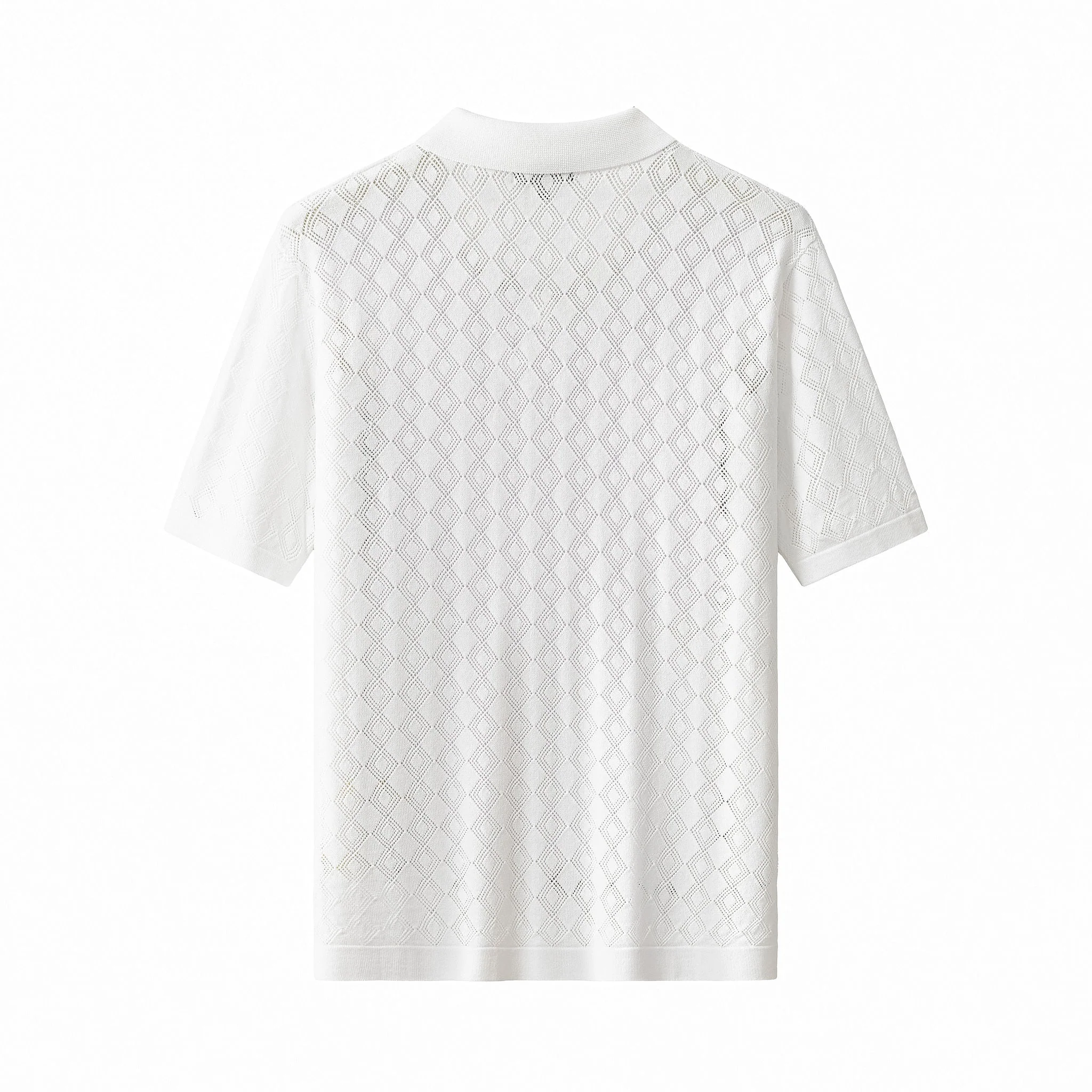 Monarch Knit Polo IVORY - Image 3