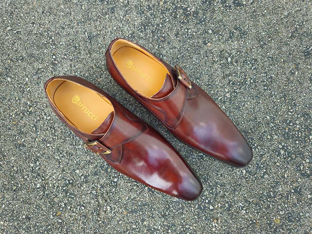 Monk Strap Buckle Leather Shoes - Image 20