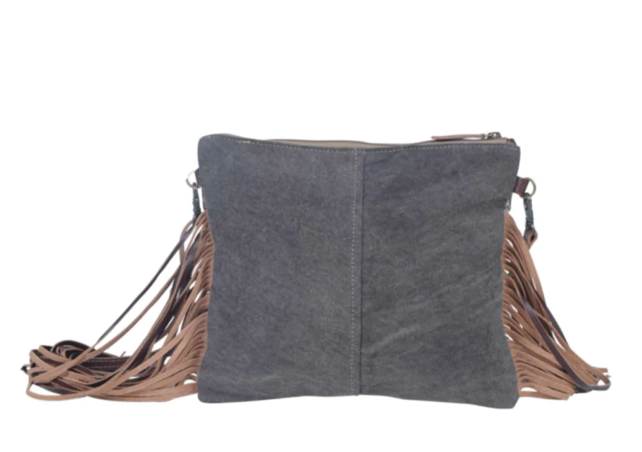 MYRA Women's MONOCHROMATIC MOTIF HAND-TOOLED BAG - Image 4