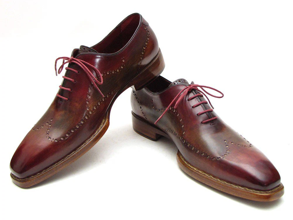 Paul Parkman Bordeaux & Camel Wingtip Oxford Good Year Welted - Image 4
