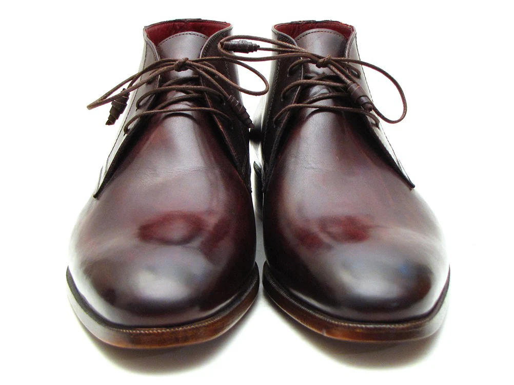 Paul Parkman Brown & Bordeaux Chukka Boots - Image 5
