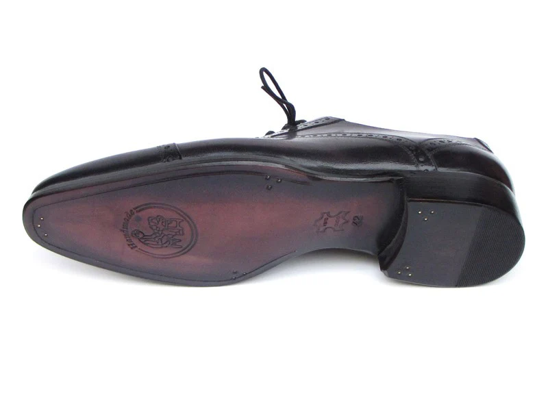 Paul Parkman Captoe Bronze & Black Oxfords - Image 7