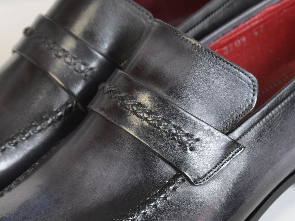 Paul Parkman Gray & Black Loafers - Image 6