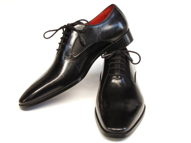 Paul Parkman Men's Black Oxford Leather Upper And Leather Sole - Image 2