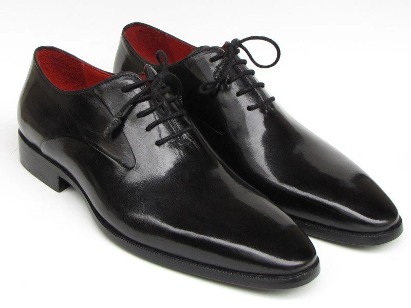 Paul Parkman Men's Black Oxford Leather Upper And Leather Sole - Image 6