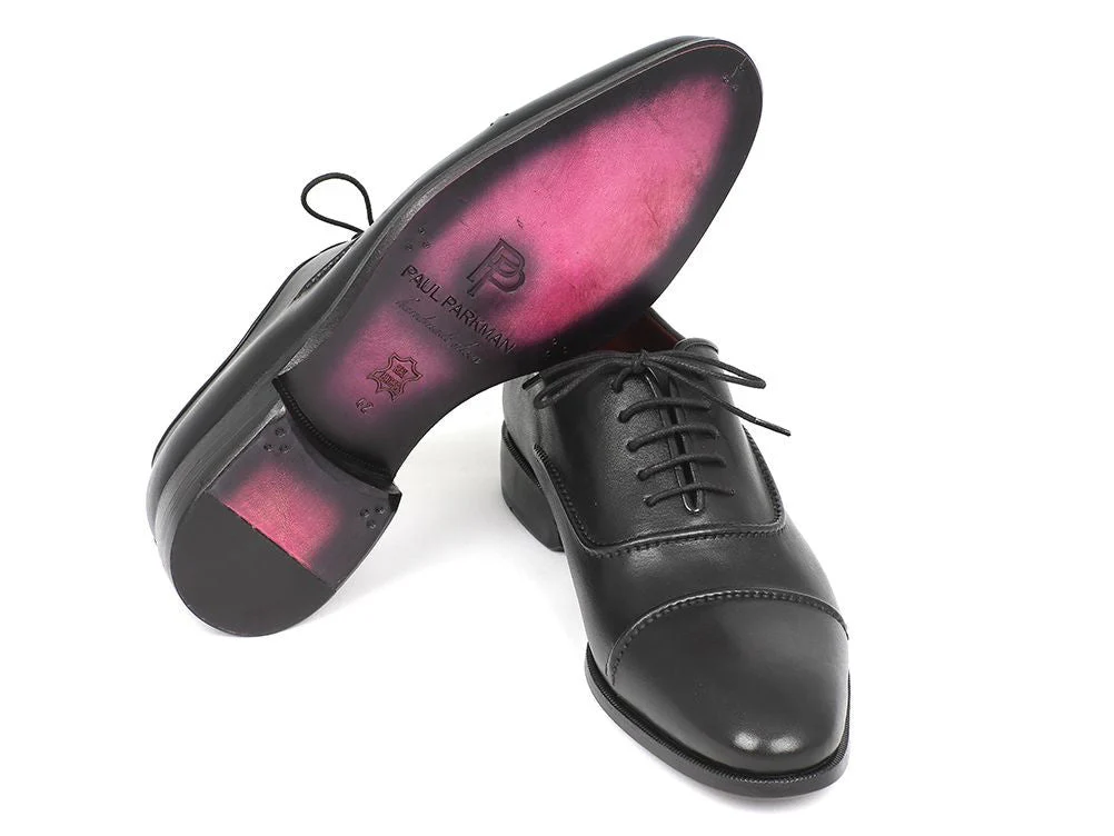 Paul Parkman Men's Captoe Oxfords Black - Image 5