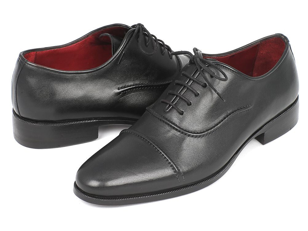 Paul Parkman Men's Captoe Oxfords Black - Image 6