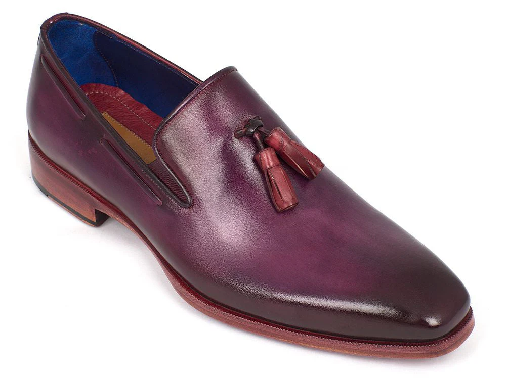 Paul Parkman Men's Tassel Loafer Purple - Image 5