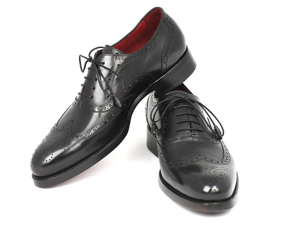 Paul Parkman Wingtip Oxford Goodyear Welted Black - Image 6