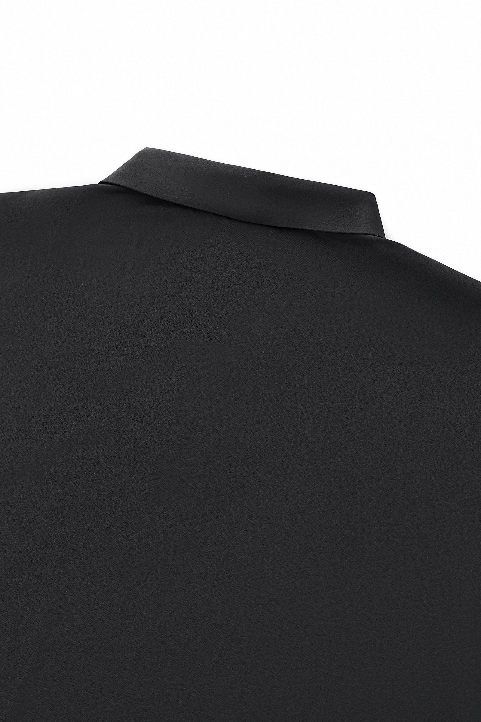Perforated Collar Performance Polo – El Baron BLACK/GOLD - Image 9
