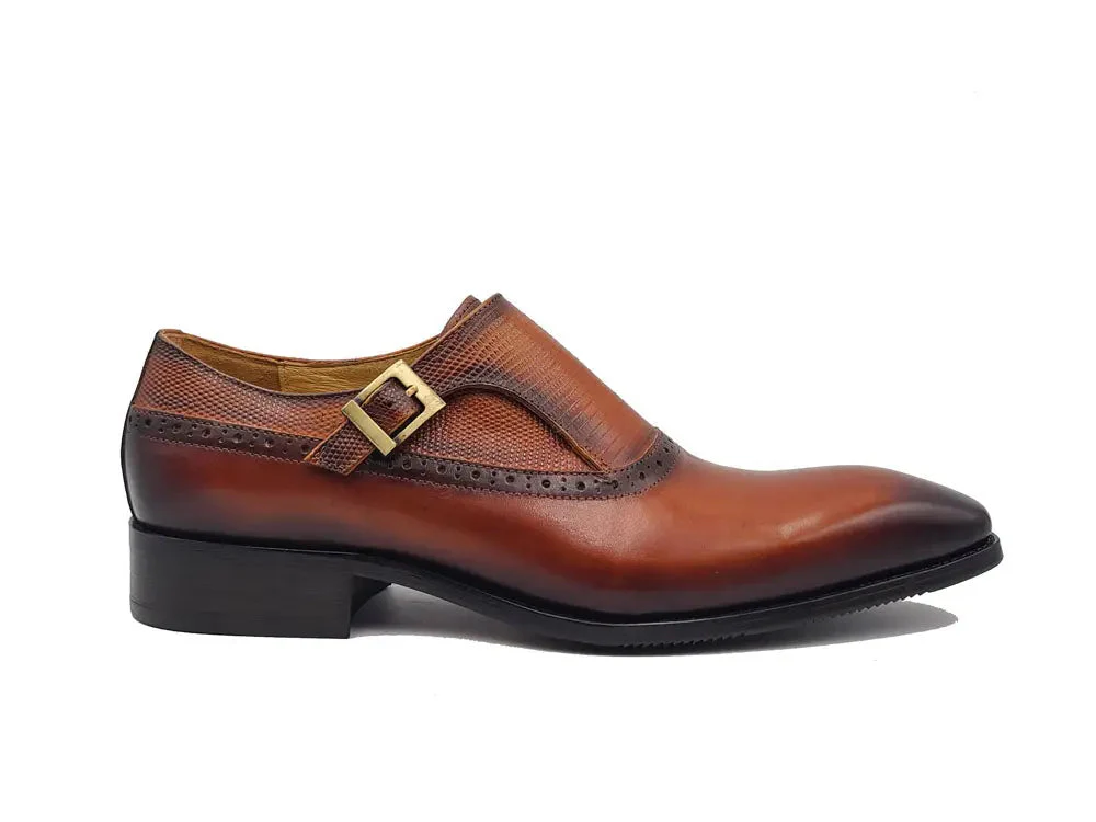 Plain Toe Single Monk Loafer - Image 4
