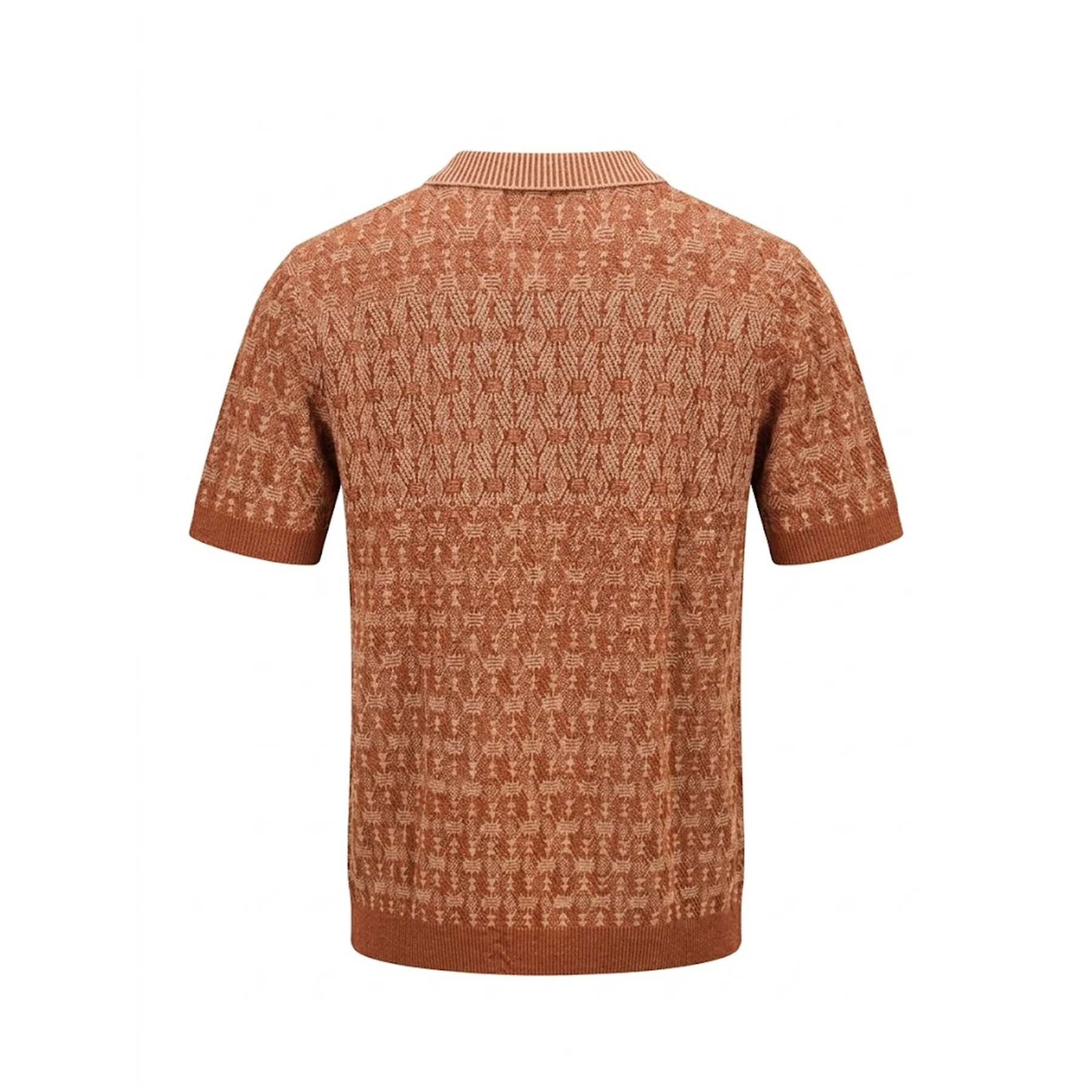 Prestige CMK-382 Brown Knit Shirt - Image 2