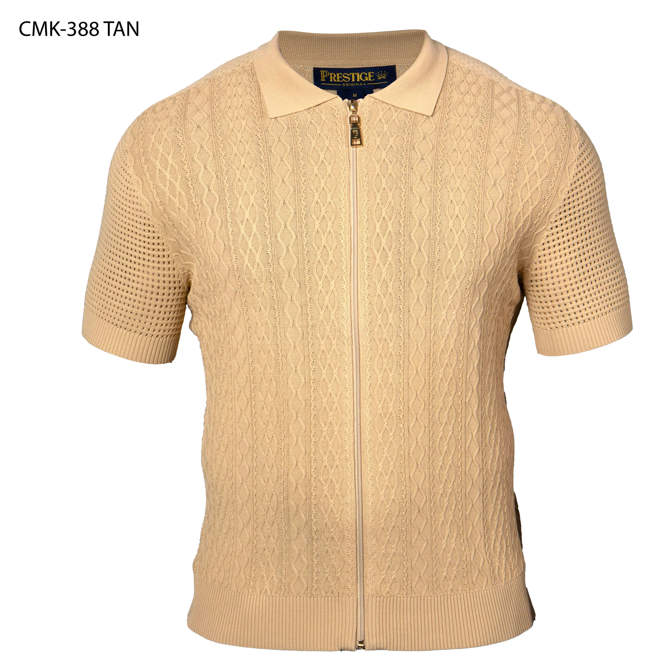 Prestige CMK-388 Tan Knit Shirt