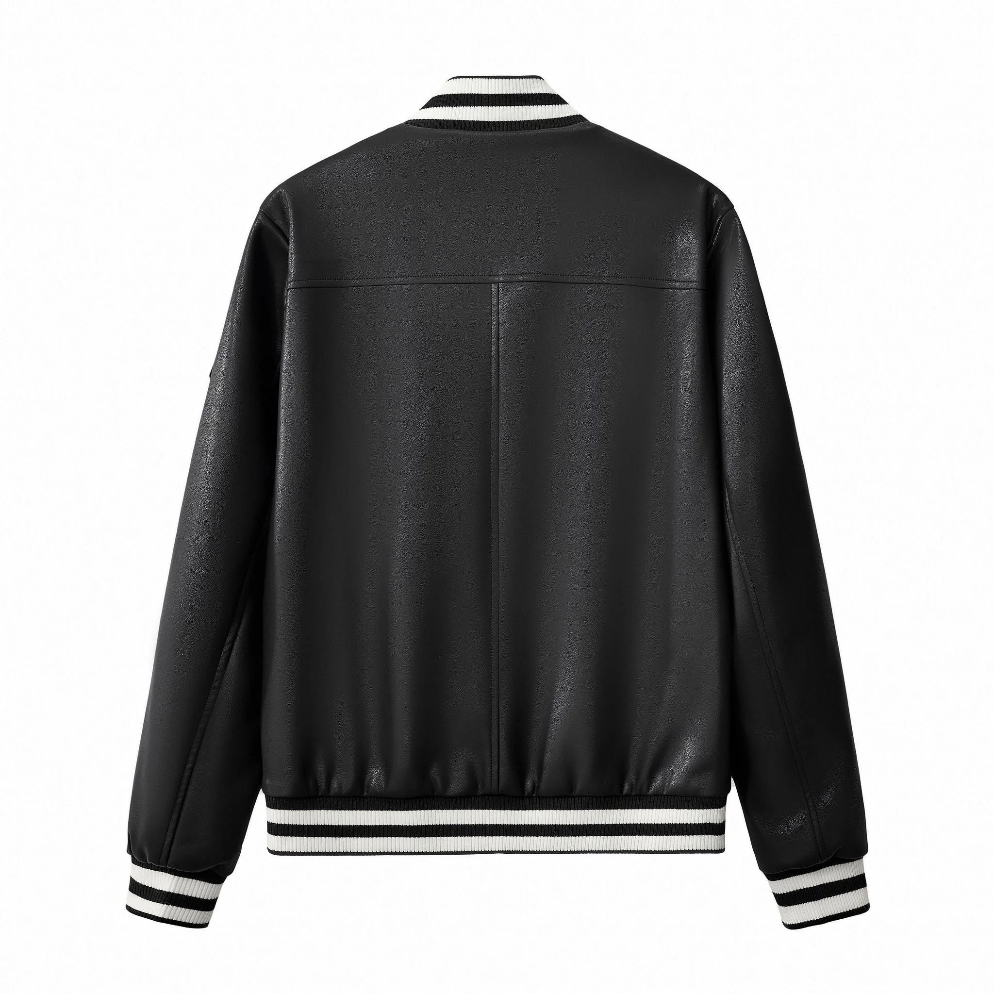 Prestige Varsity PU Jacket BLACK - Image 3