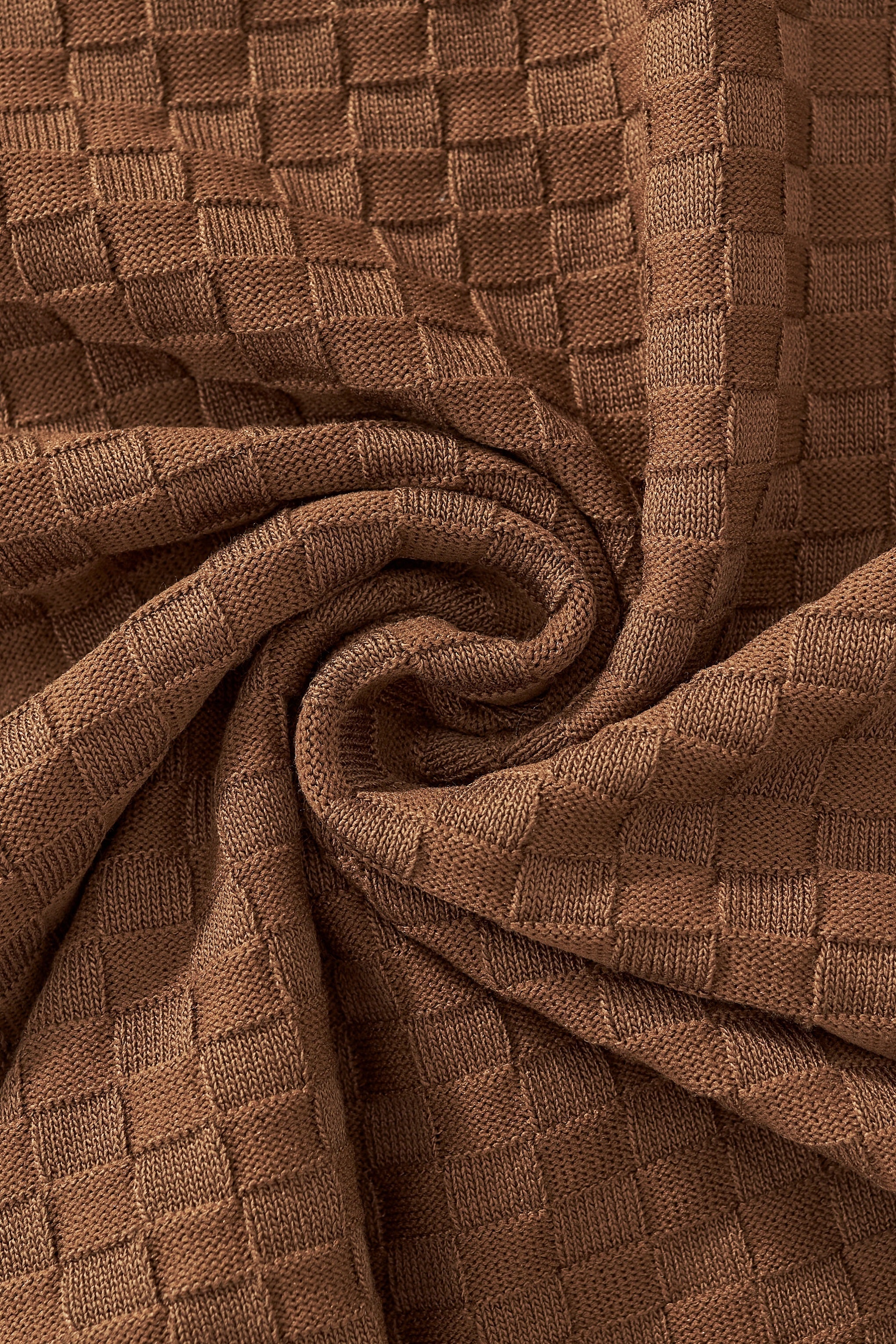 PrimeKnit Button Polo COFFEE - Image 7