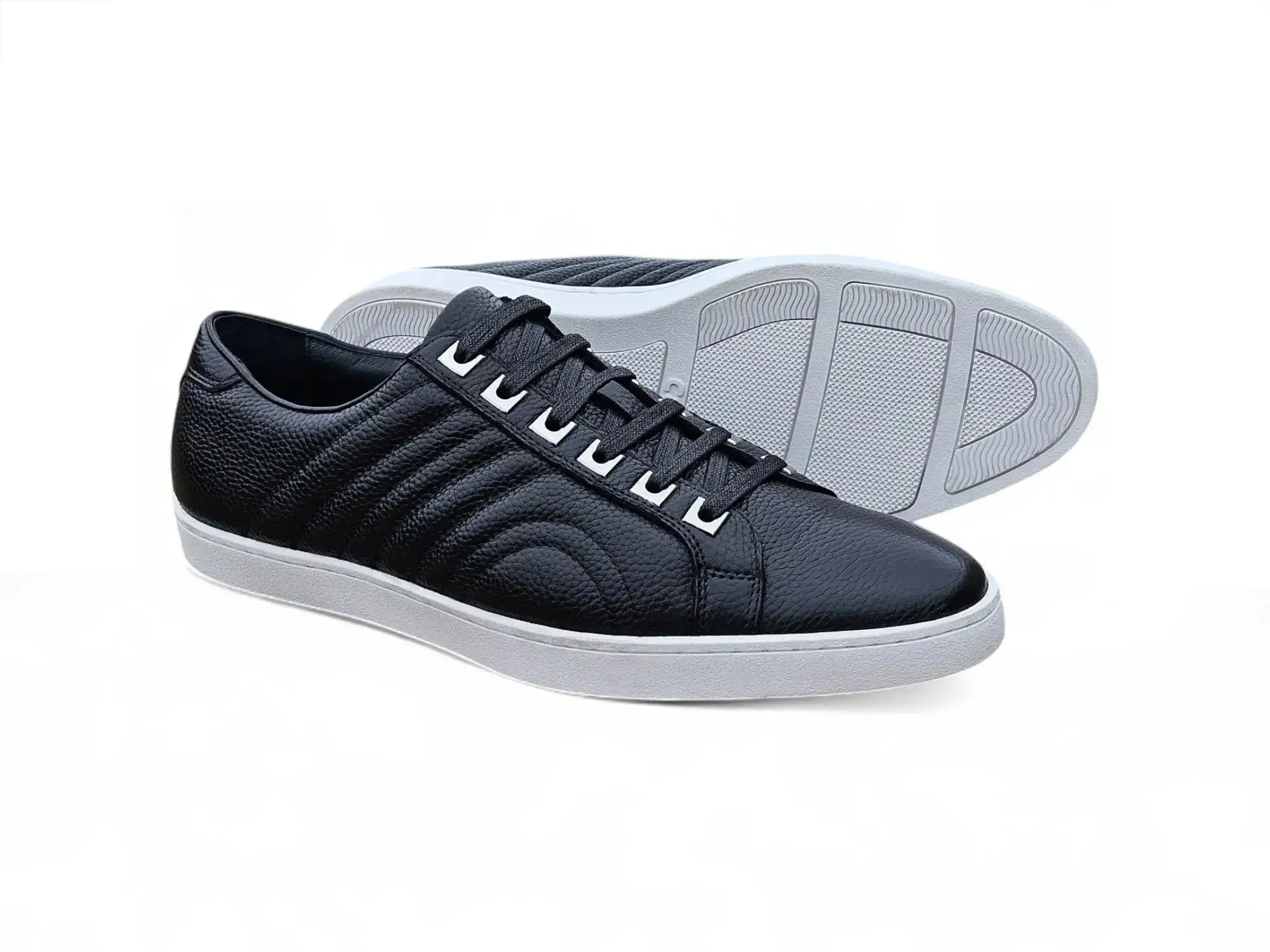Primo Hand Burnished Leather Sneakers - Image 4