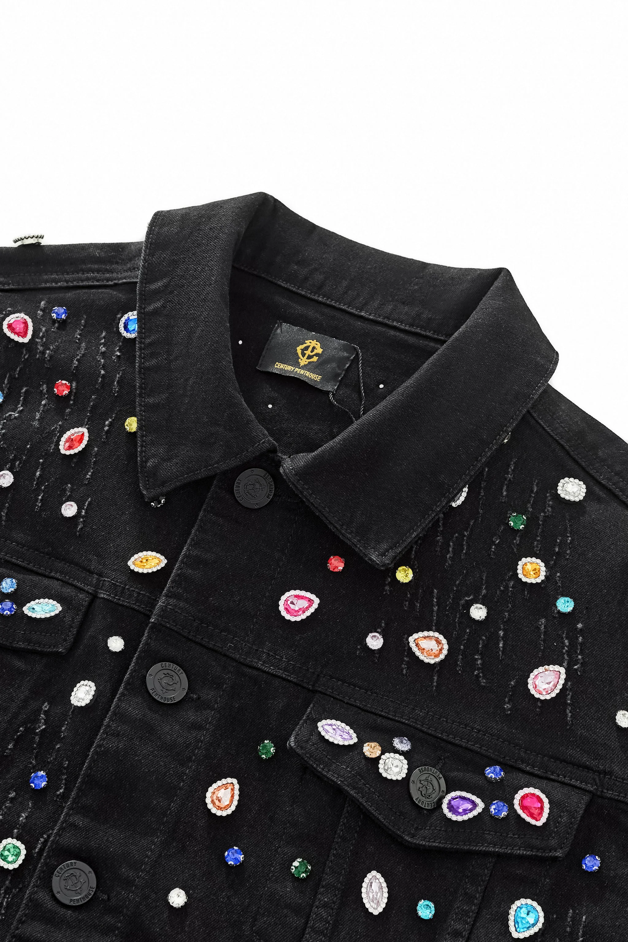 Prism Gem Denim Jkt – Century Penthouse BLACK - Image 5