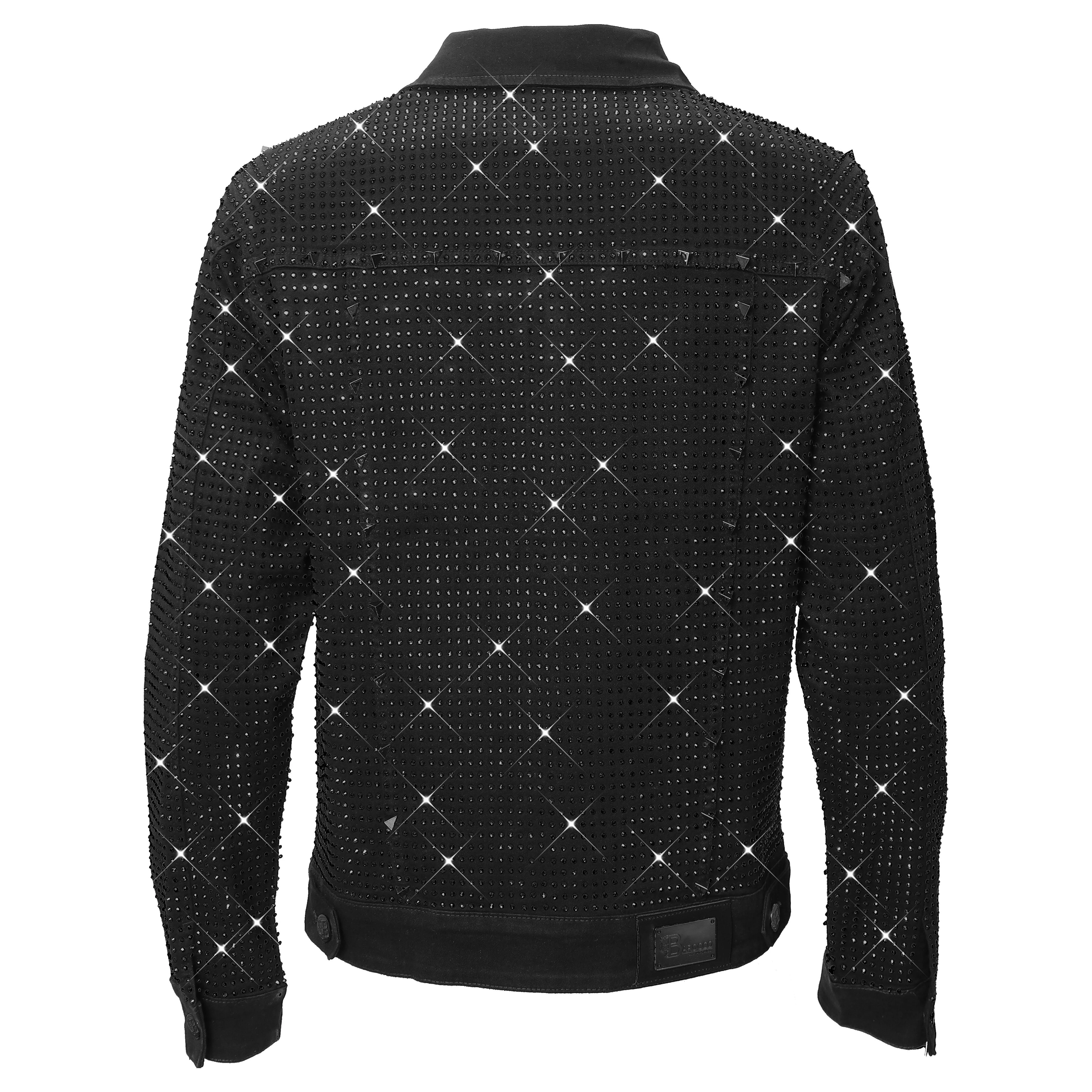 Pure Style BLACK/BLACK Men's Denim Jacket - Image 3