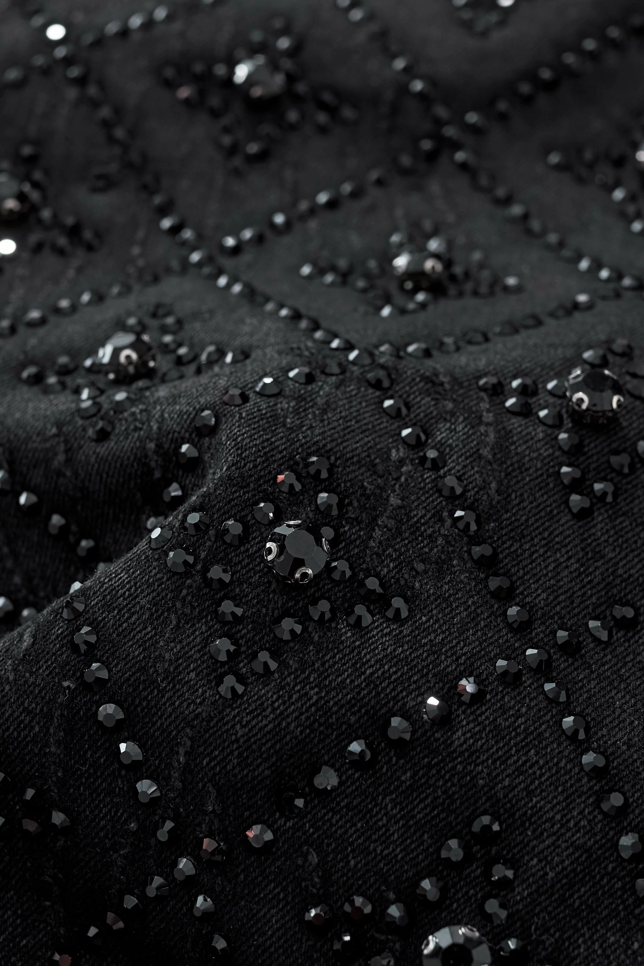 Radiant Embellished Denim Pant – Century Penthouse BLACK - Image 6