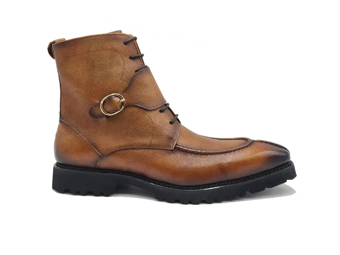 Rugged Split Toe Lace-up Boot - Image 2
