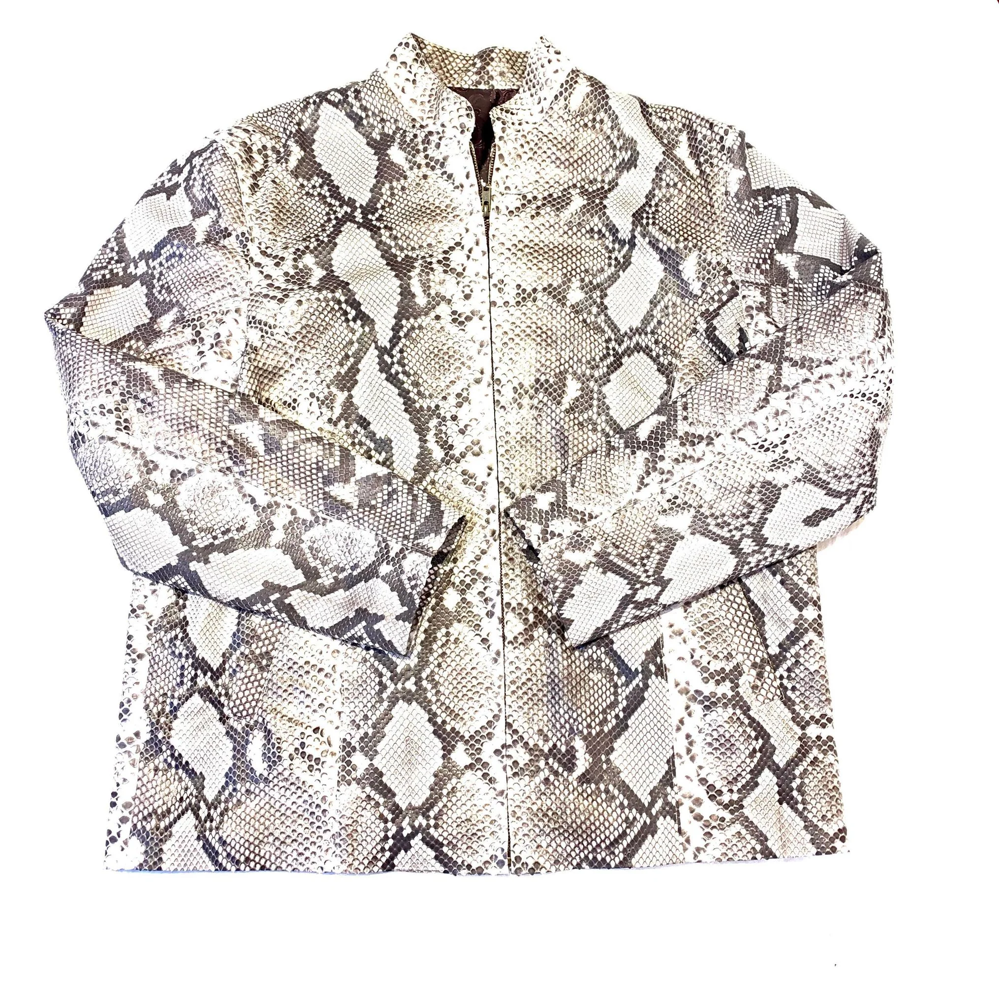 Safari Men's Soft Natural All-Over Python Jacket - Image 2