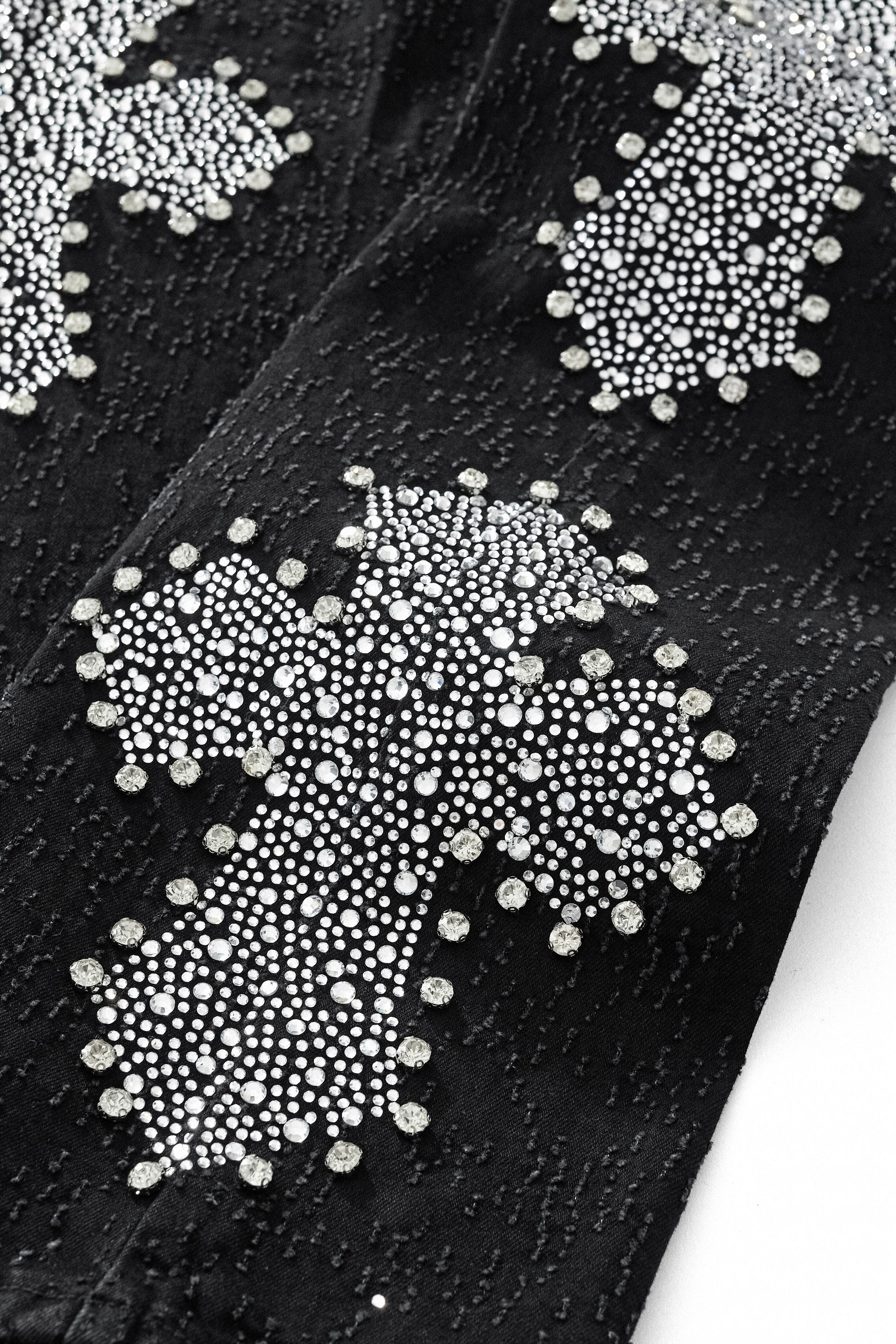 Sanctum Cross Denim Pant – Century Penthouse BLACK/SILVER - Image 7