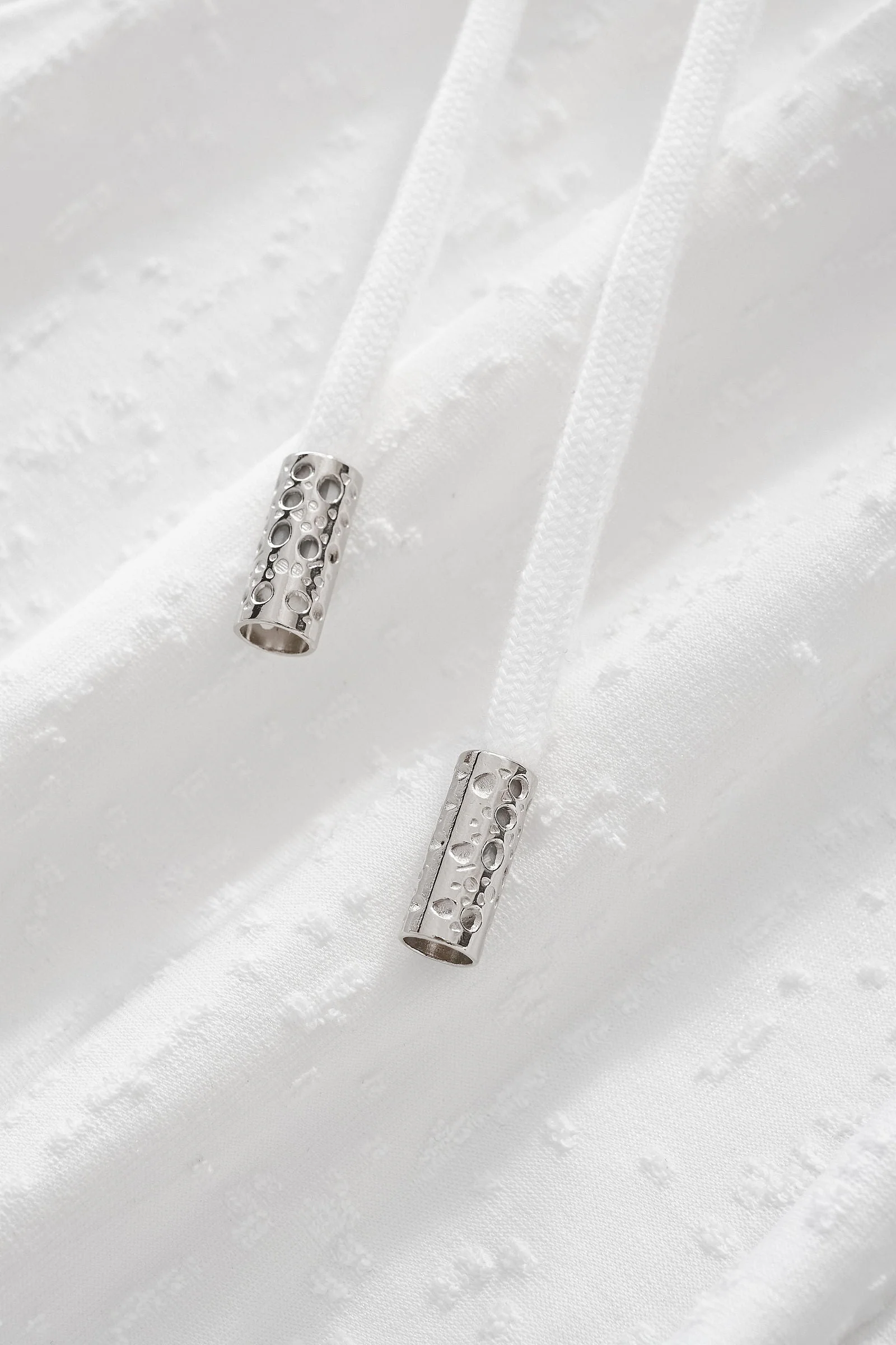 Sanctum Cross Short Set – Century Penthouse WHITE/SILVER - Image 11